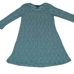 50% or more! Jodi Kristopher green/blue knit dress small